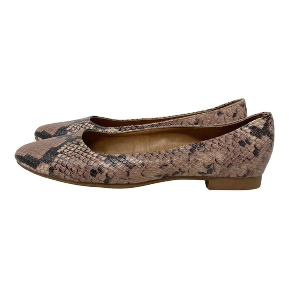 Steve Madden Danni Snakeskin Print Vegan Leather Ballet Flats Women’s Size 6 - Picture 4 of 10